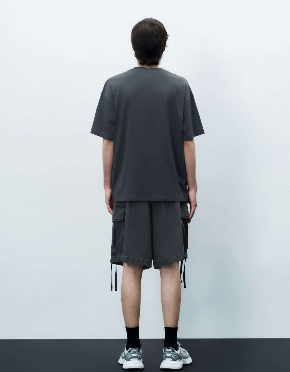 Elastic Waist Denim Shorts
