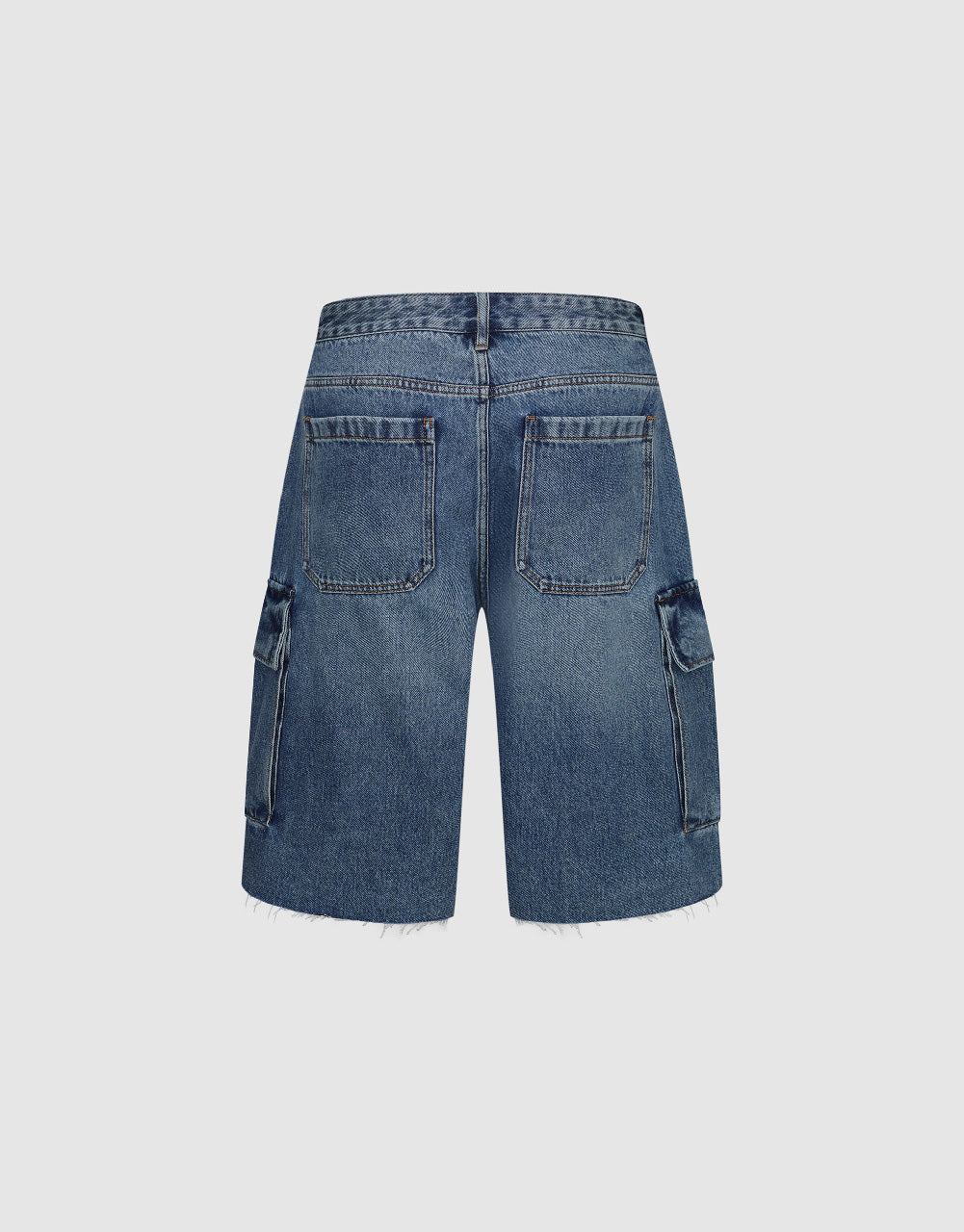 Raw Hem Denim Shorts