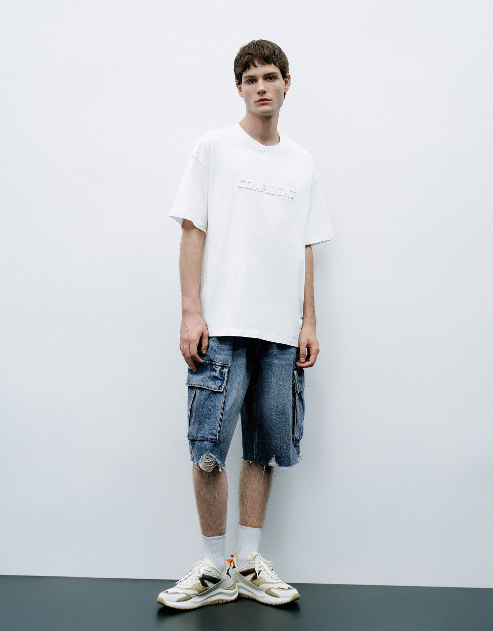 Raw Hem Denim Shorts