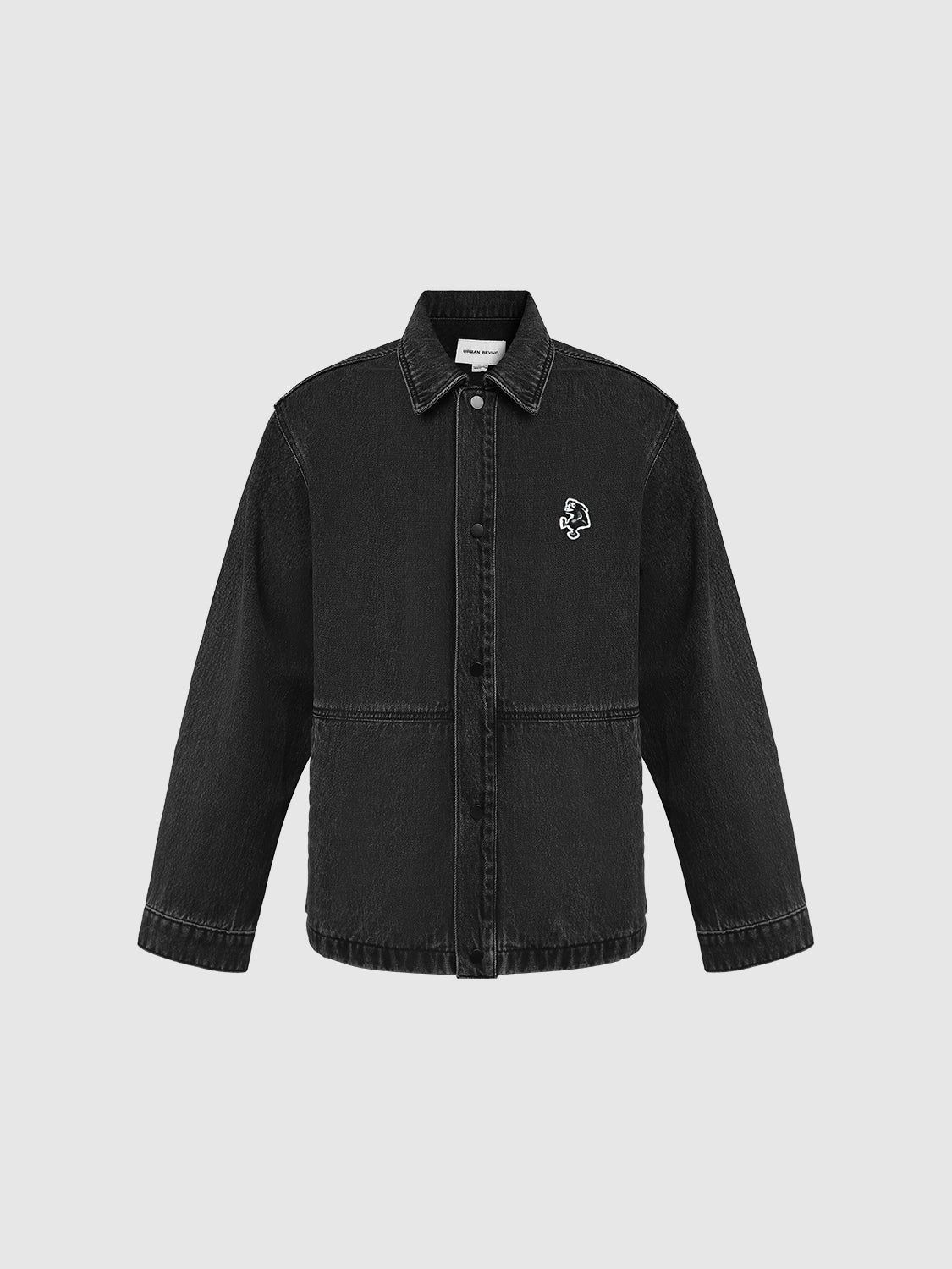 Button Up Loose Denim Jacket