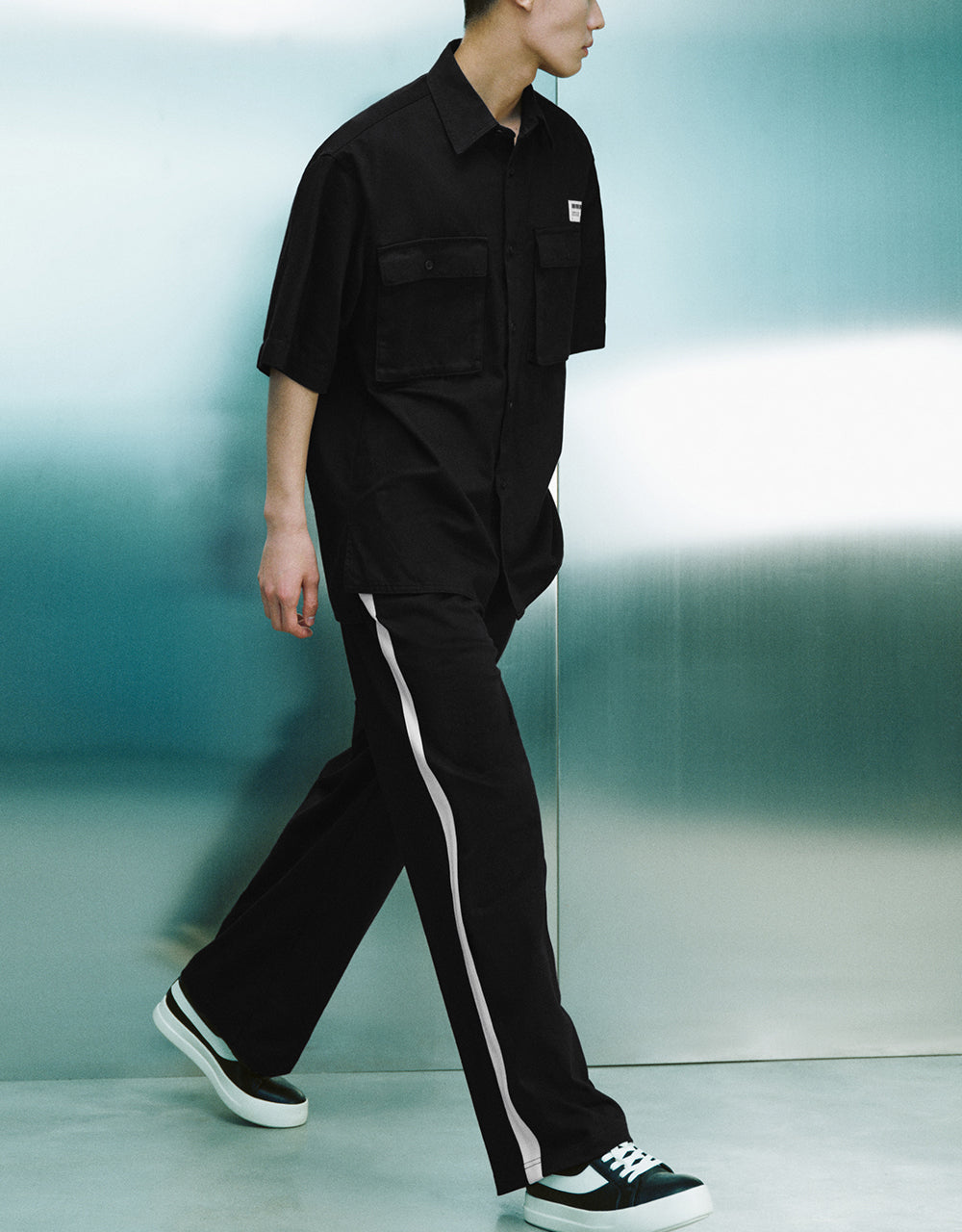 Button Up Loose Denim Shirt