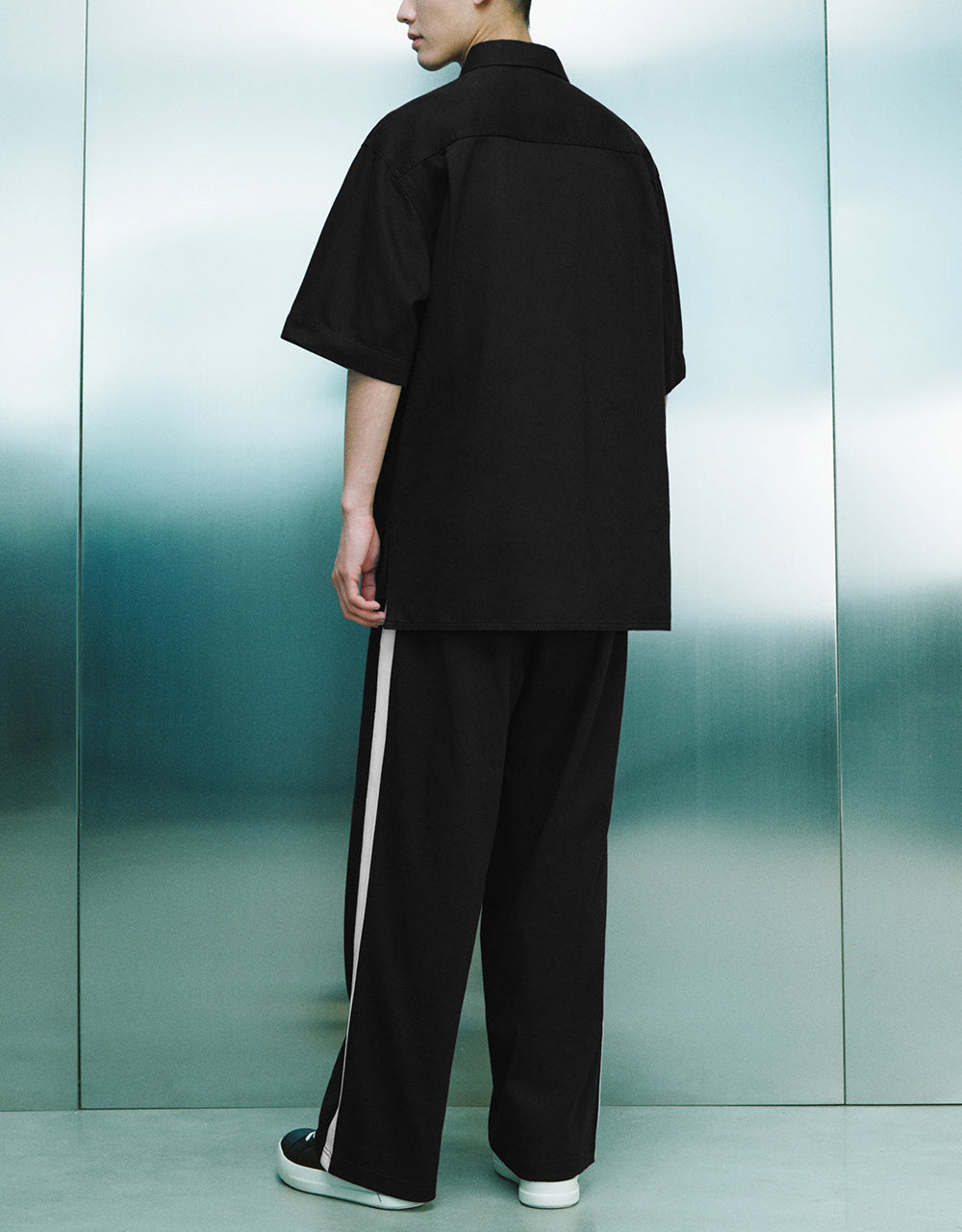 Button Up Loose Denim Shirt