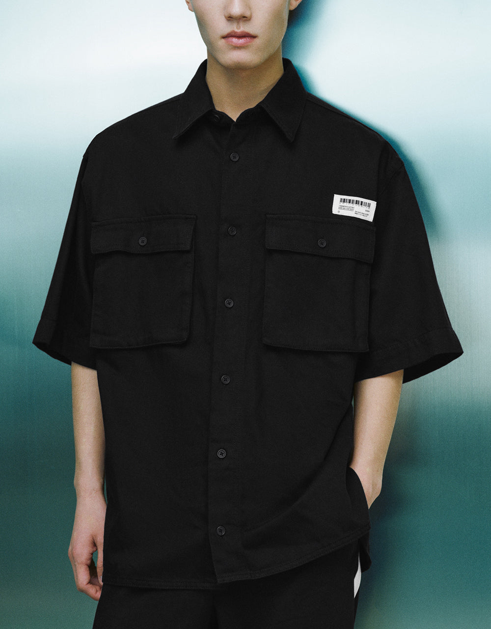 Button Up Loose Denim Shirt