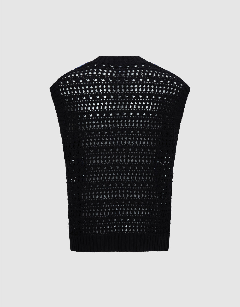 Cartoon Embroidered Knitted Vest