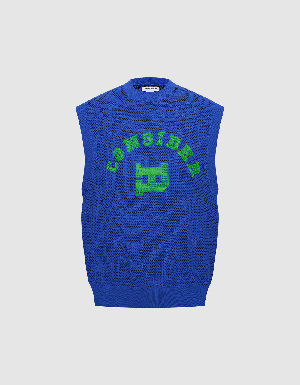 Letter Printed Knitted Tank Top