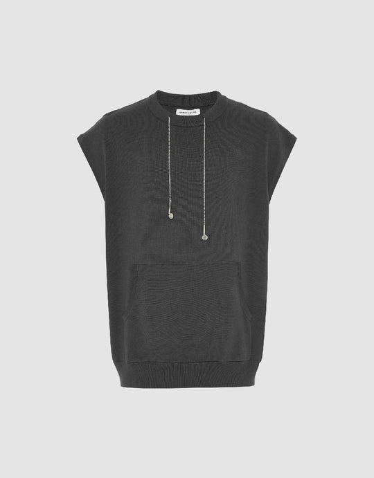 Crew Neck Knitted Tank Top