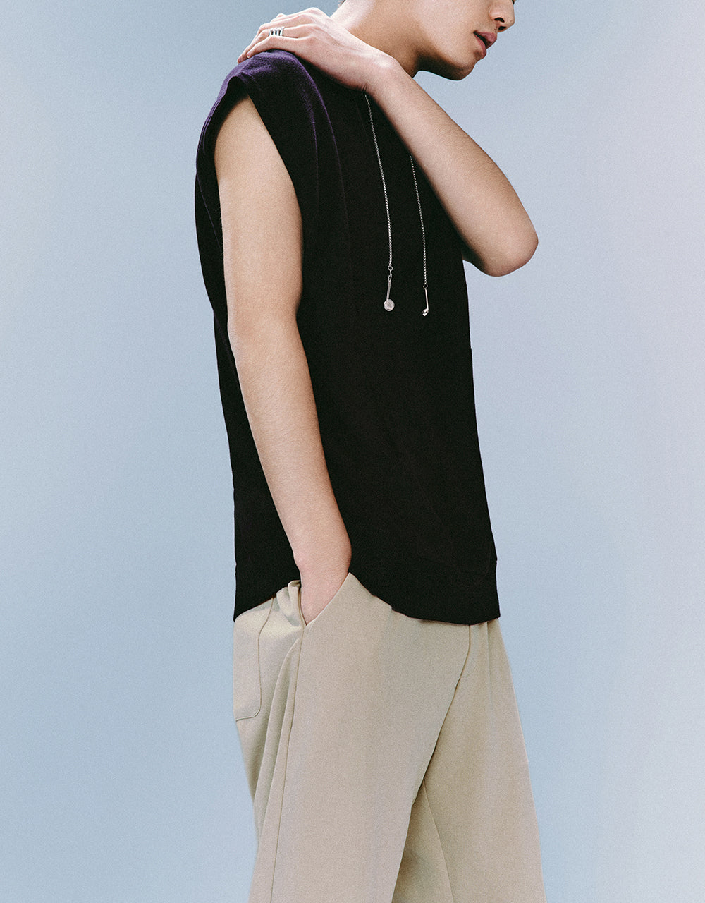 Crew Neck Knitted Tank Top