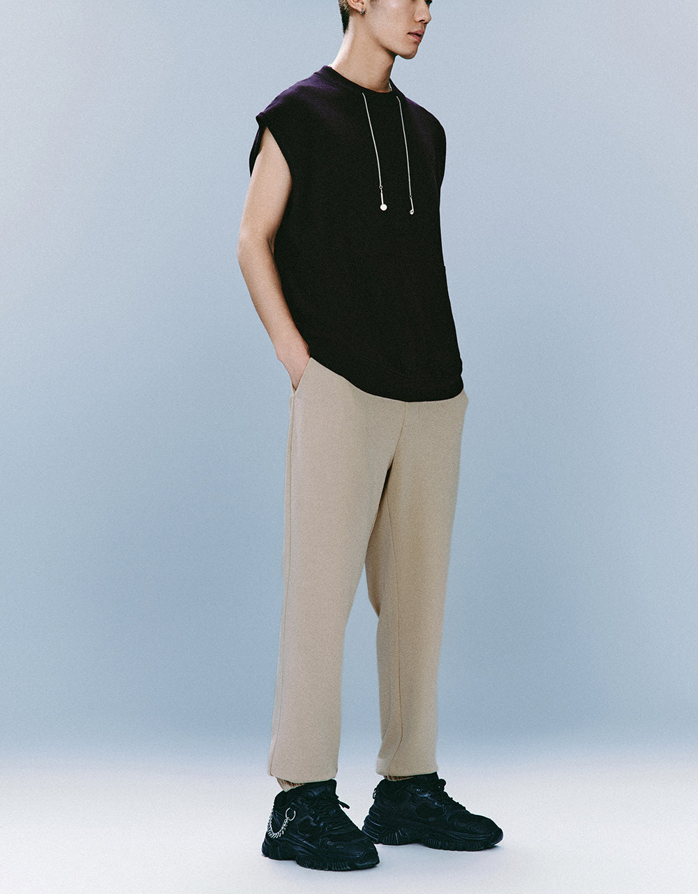 Crew Neck Knitted Tank Top