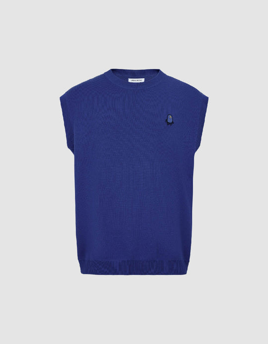 Crew Neck Knitted Tank Top