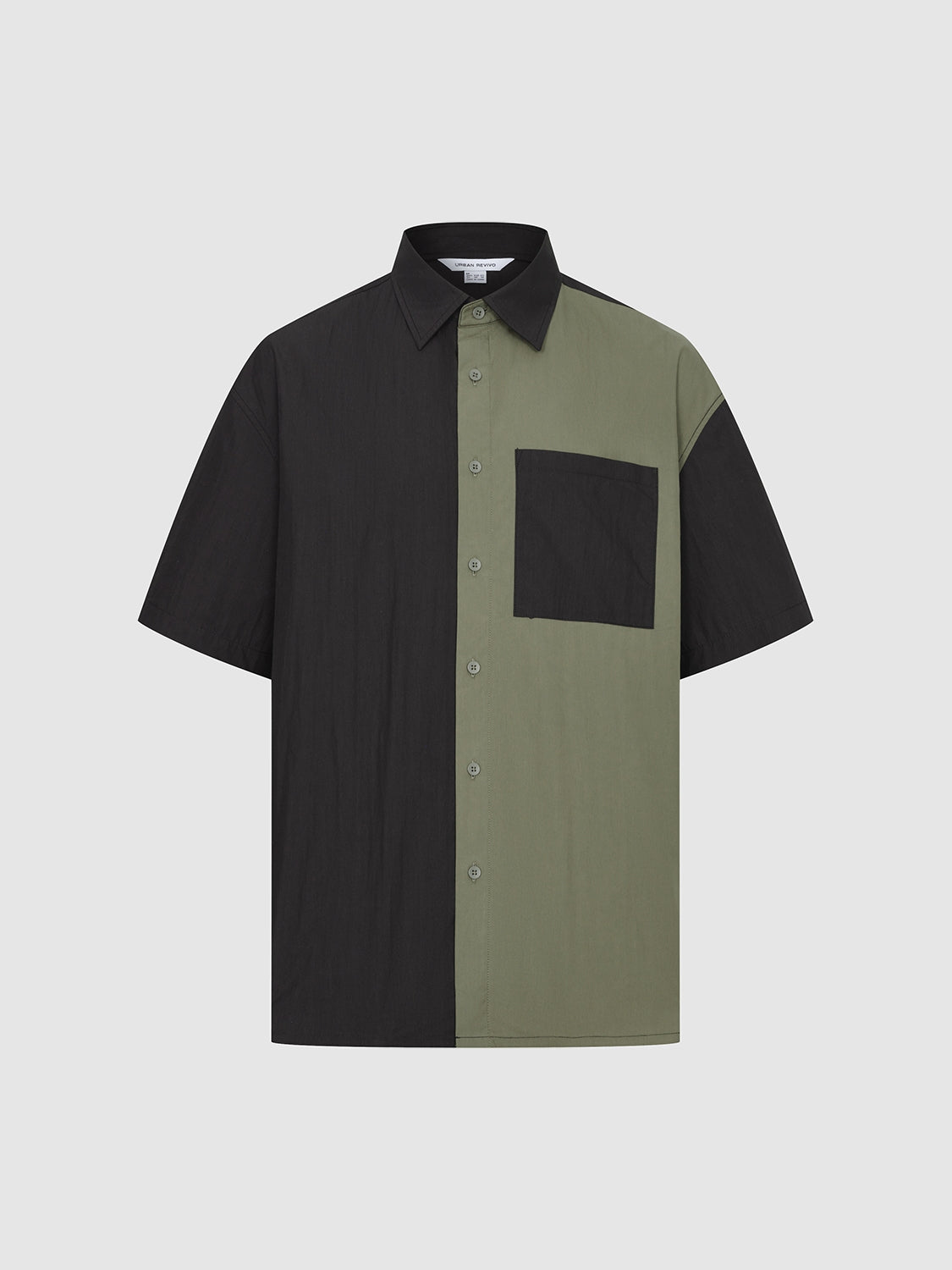 Colorblock Button Up Shirts
