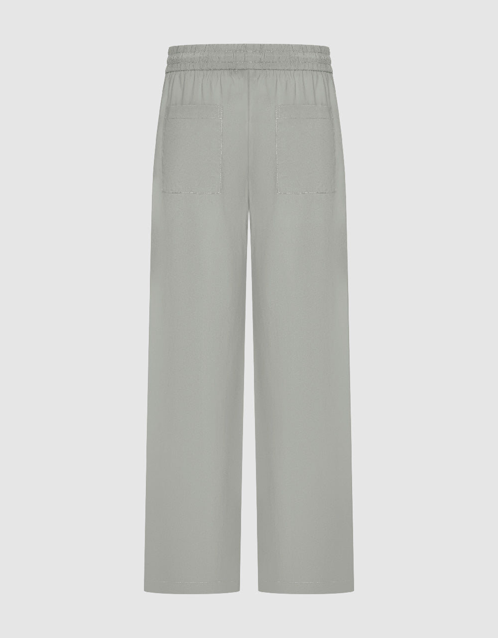 Drawstring Waist Wide-Leg Pants