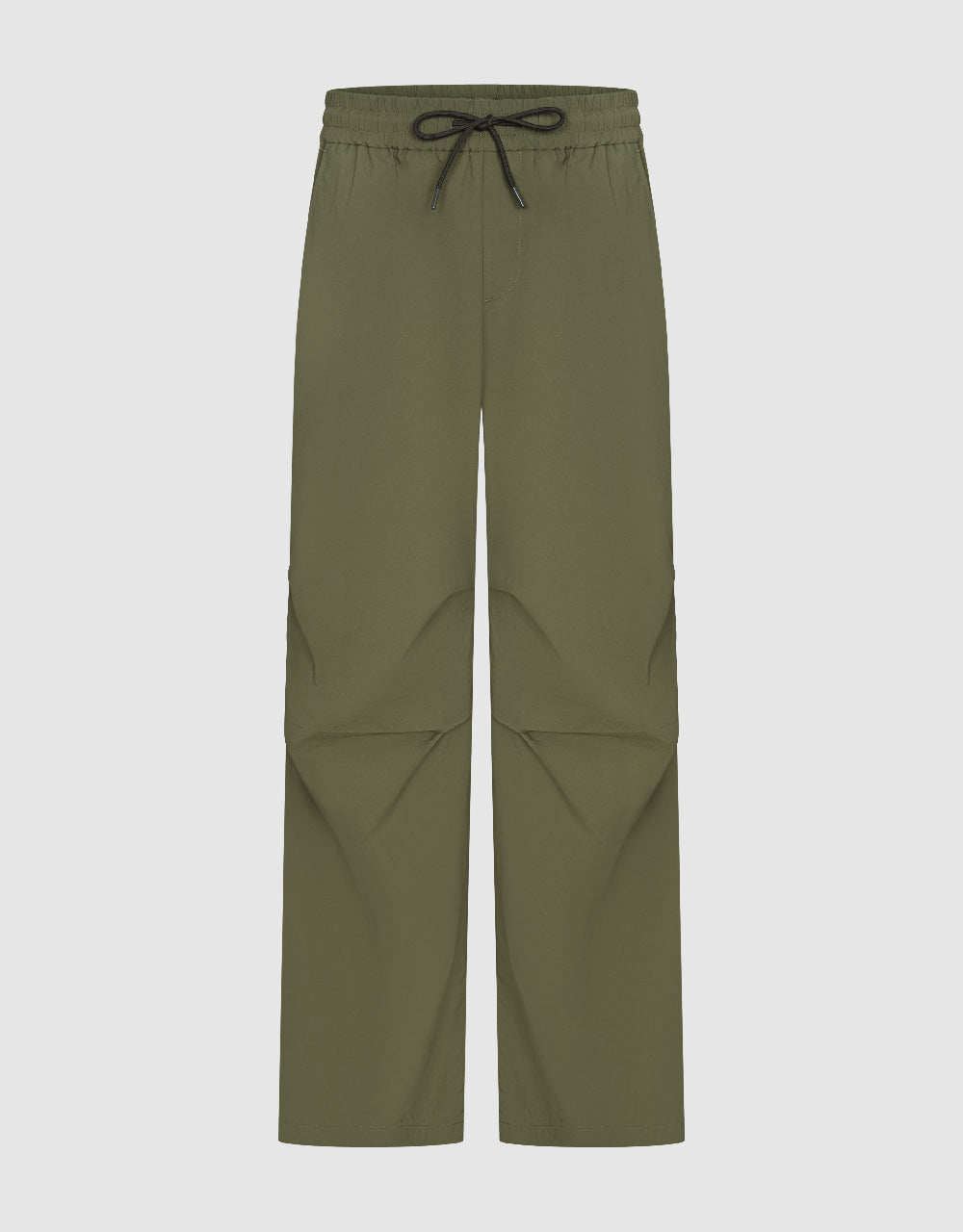 Drawstring Waist Wide-Leg Pants