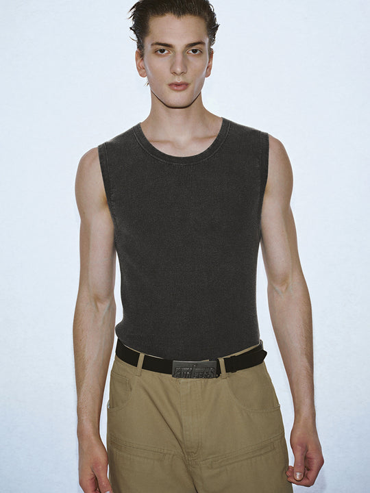 Knitted Sleeveless T-Shirts