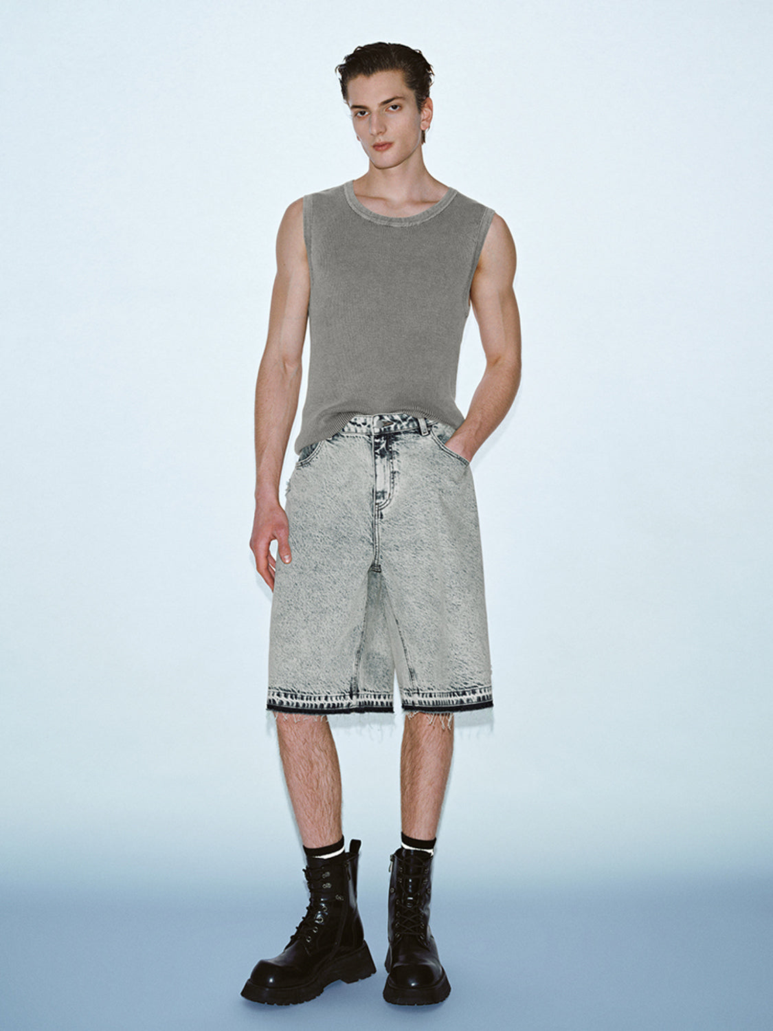 Knitted Sleeveless T-Shirts