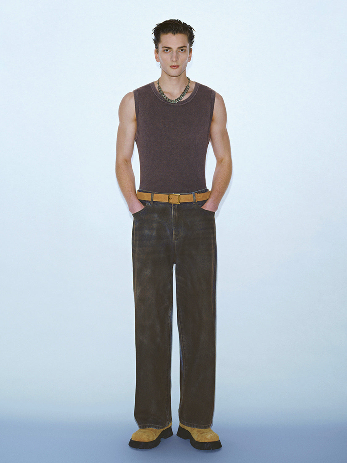 Knitted Sleeveless T-Shirts