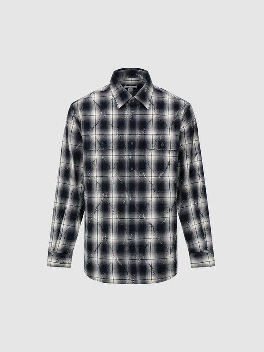 Flap Pockets Check Shirts