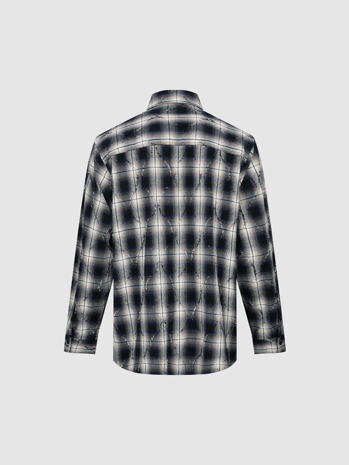 Flap Pockets Check Shirts