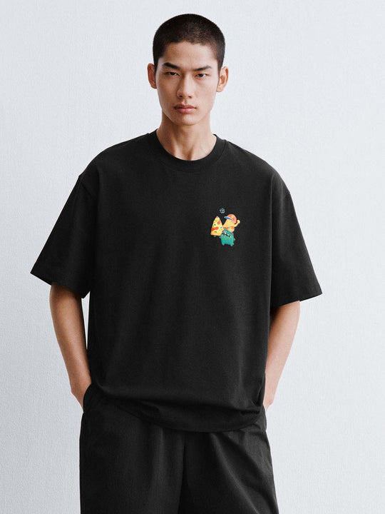 Cotton Embroidered Graphic T-Shirt