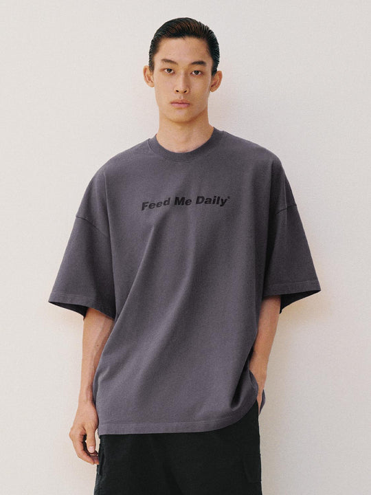 Oversized Boxy Graphic Drop Shoulder Cotton T-shirt