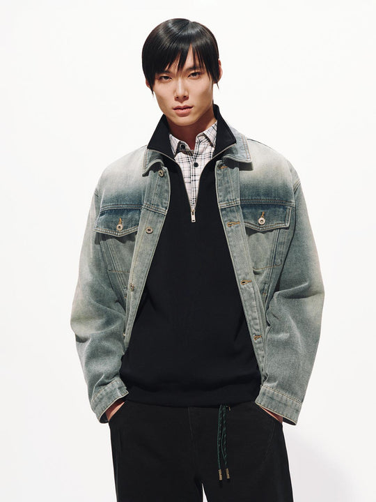 Washed Denim Truck Jackets