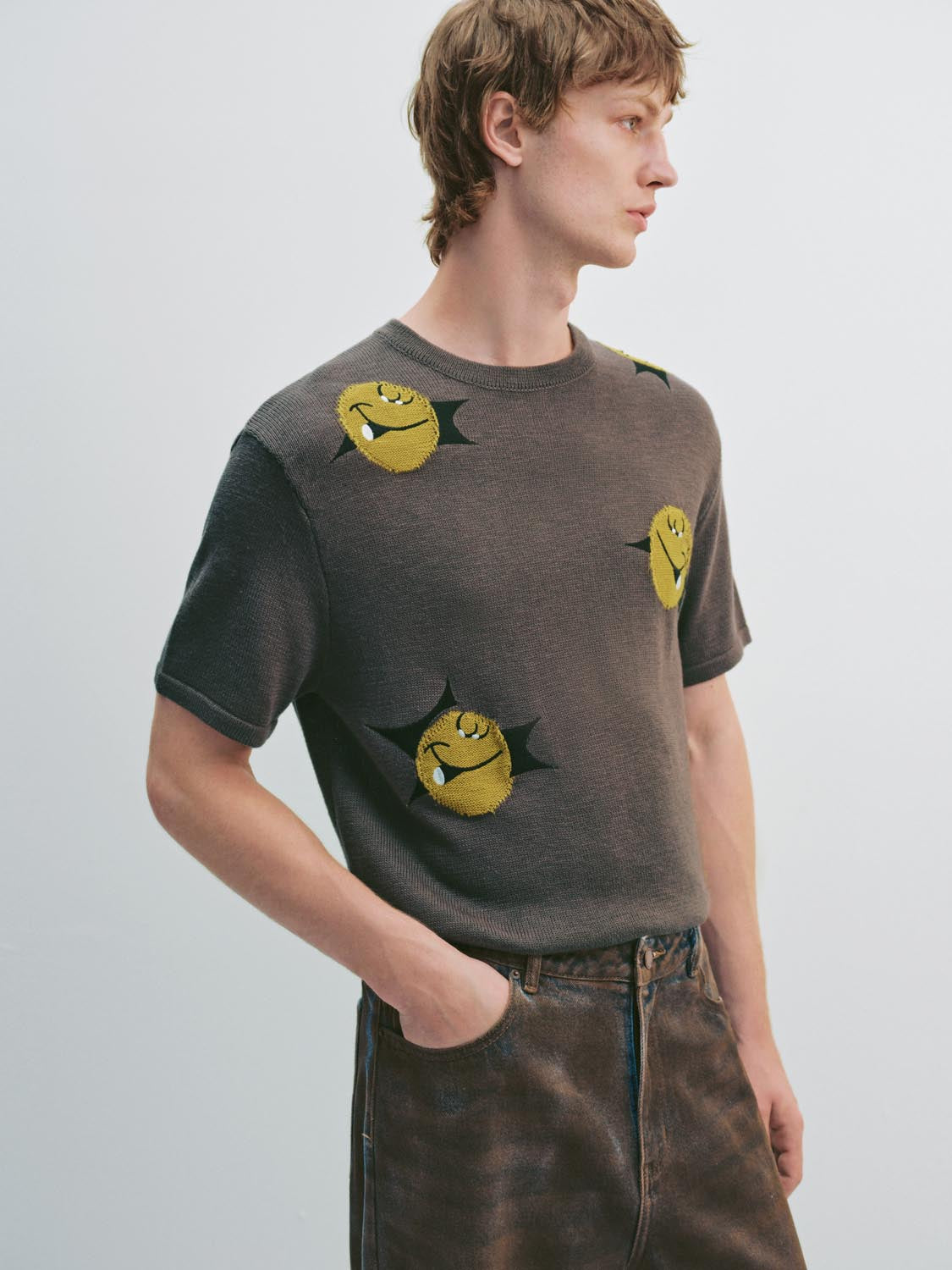 Knitted Short Sleeve T-Shirts