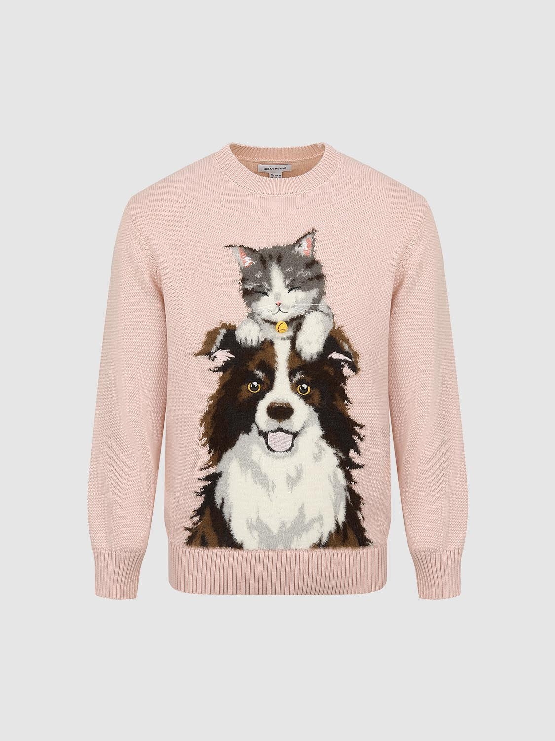 Embroidered Long Sleeve Knitted T-Shirts