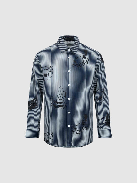 100% Cotton Pinstripe Weave With Subtle Texture Shirt