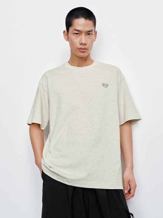 Printed Crew Neck Loose-Fit T-Shirts