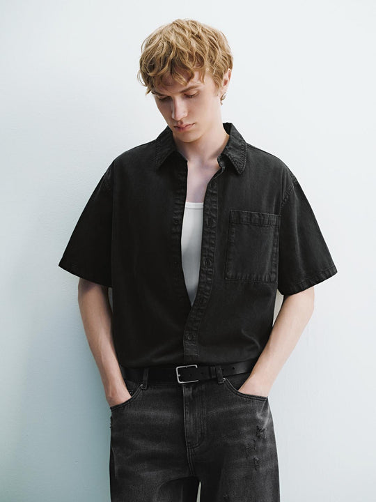 Denim Short Sleeve Shirts