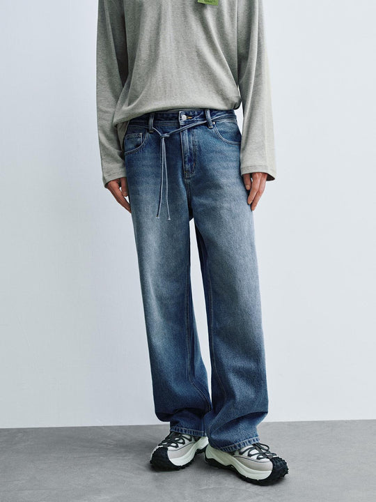 Gradient Straight Leg Jeans