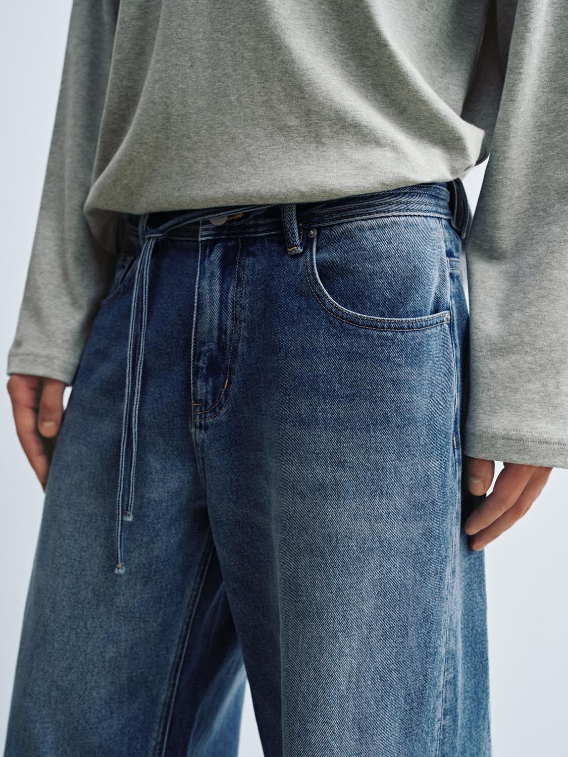 Gradient Straight Leg Jeans