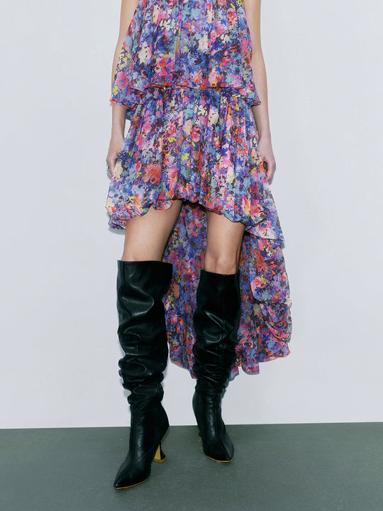 Floral Draped Skirts