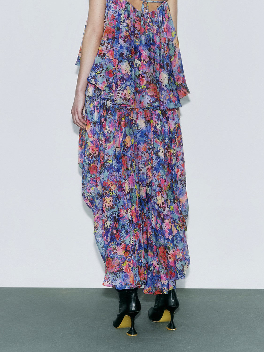 Floral Draped Skirts