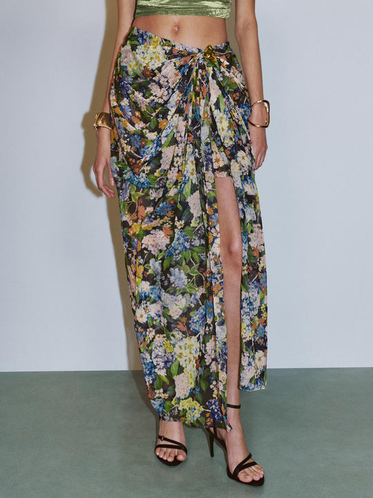 Floral Draped Skirts