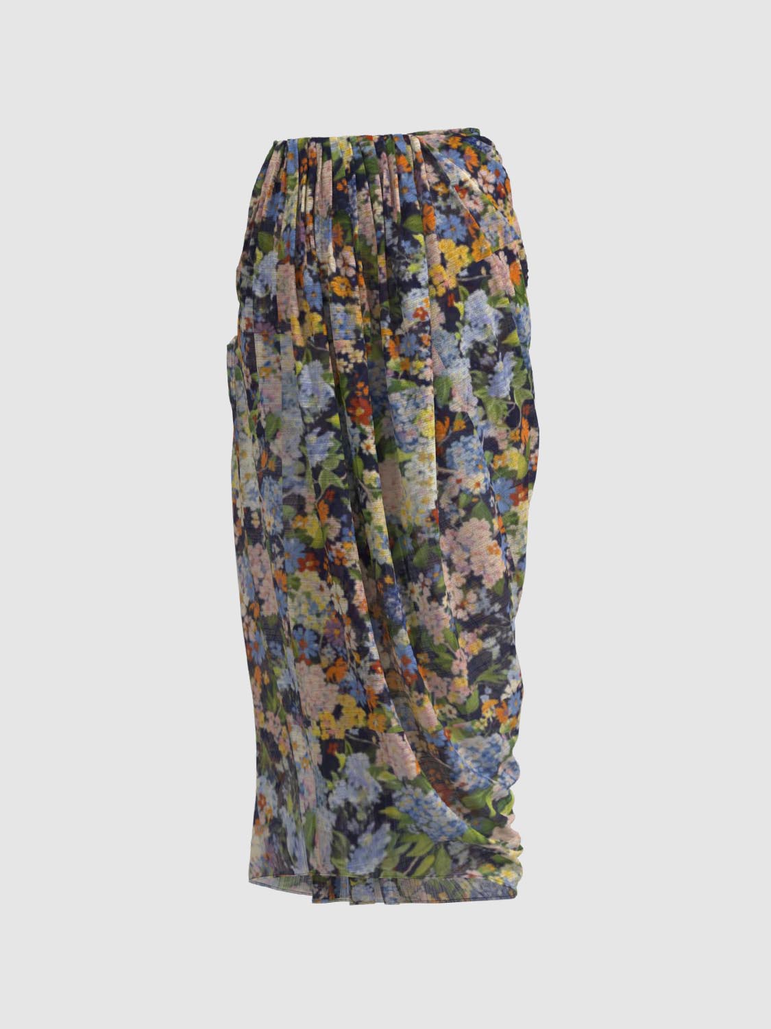 Floral Draped Skirts