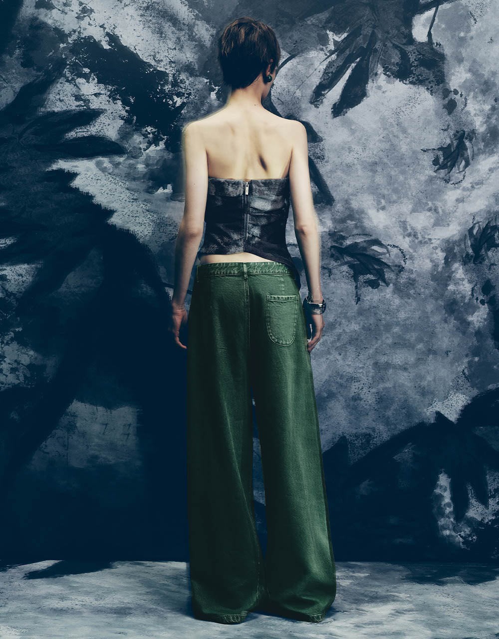 Gradient Wide-Leg Jeans