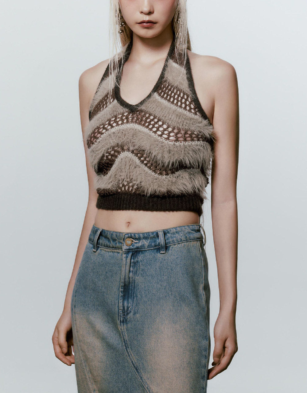 Fluffy Knitted Vest