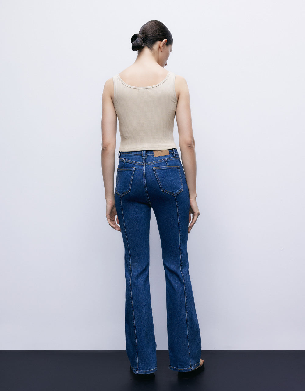 Button Half Placket Tank Top