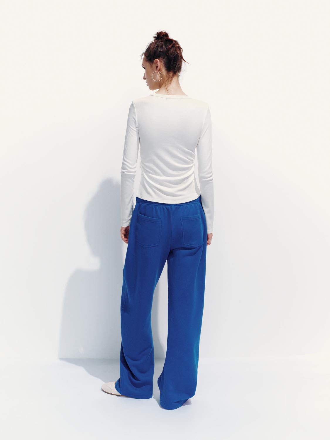 Ruched Long Sleeve T-Shirts