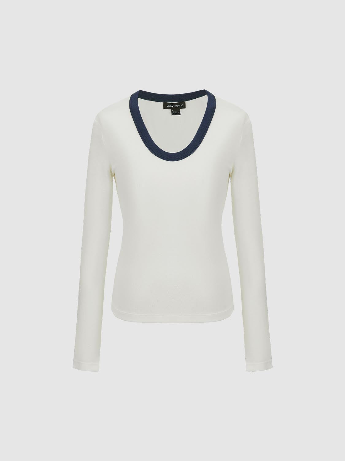 Scoop Neck Long Sleeve T-Shirts