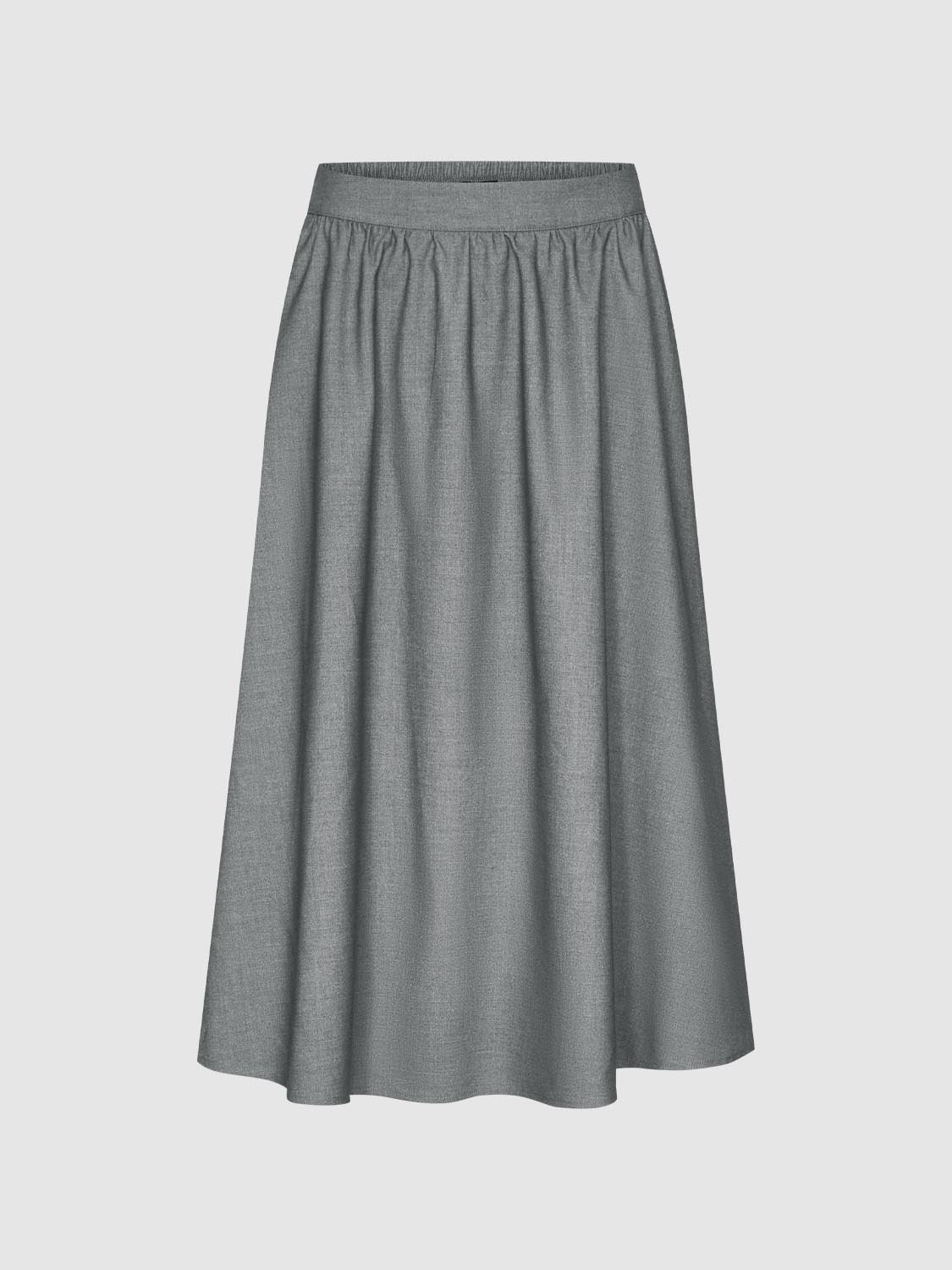 Crinkle Circle A-Line Midi Skirts