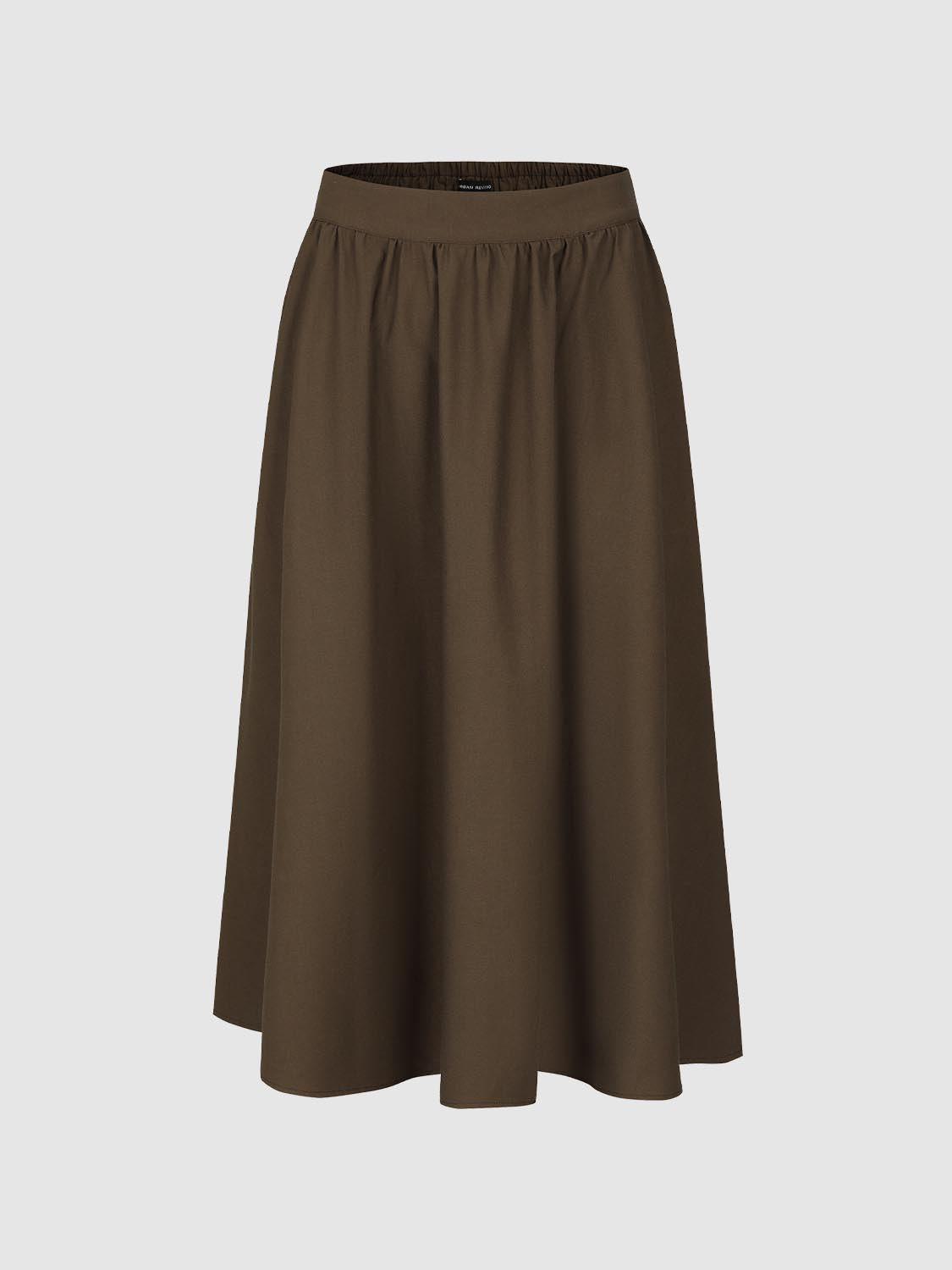 Crinkle Circle A-Line Midi Skirts