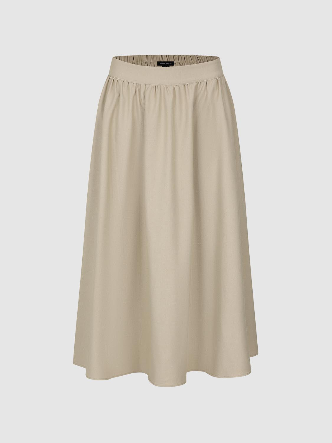 Crinkle Circle A-Line Midi Skirts