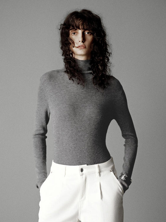 High Neck Knitted T-Shirts