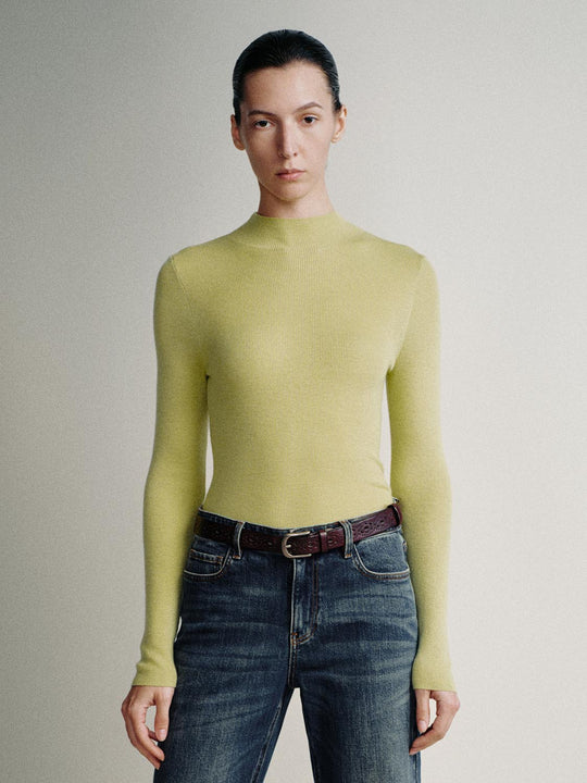 High Neck Knitted T-Shirts