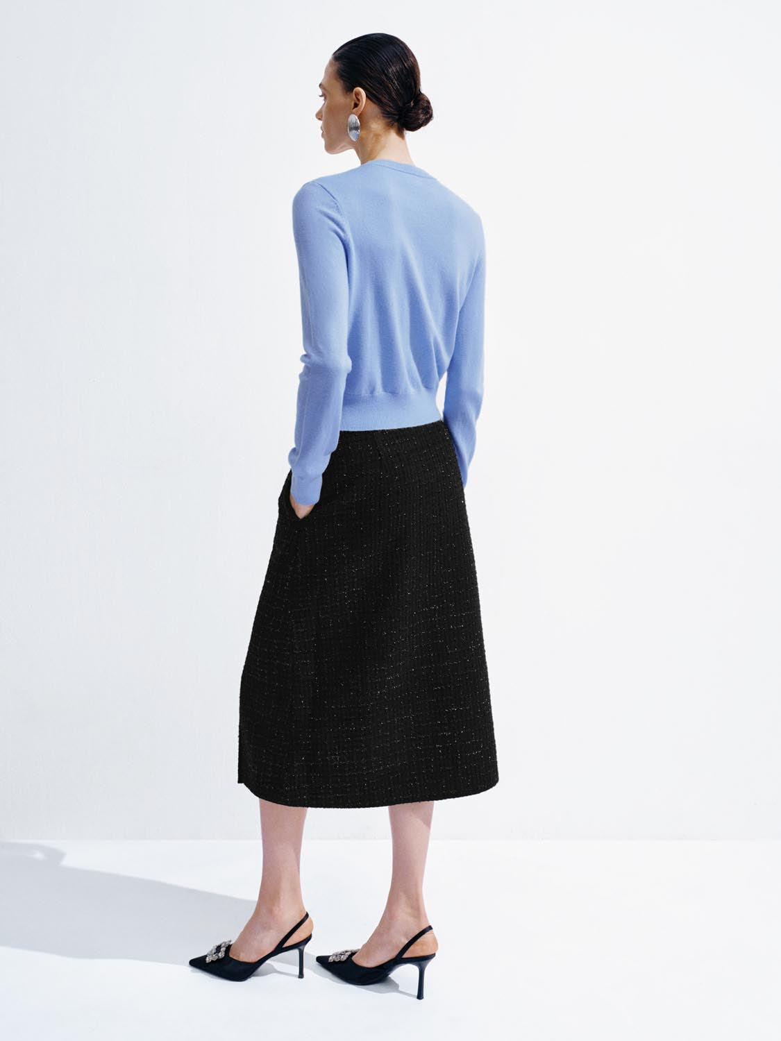 Crew Neck Knitted Cardigans