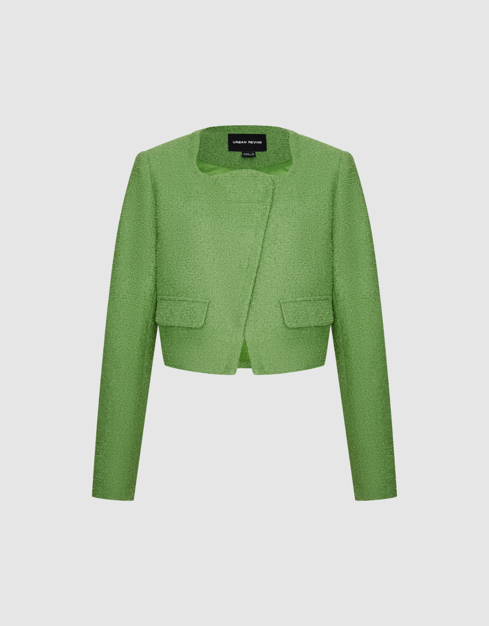 Tweed Jacket With Tailored Collar