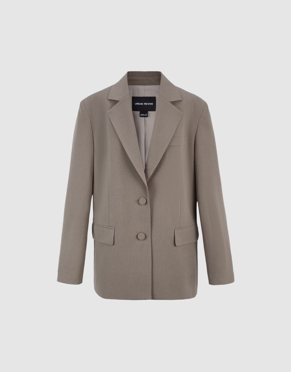 Tailored Blazer With Fake Pockets