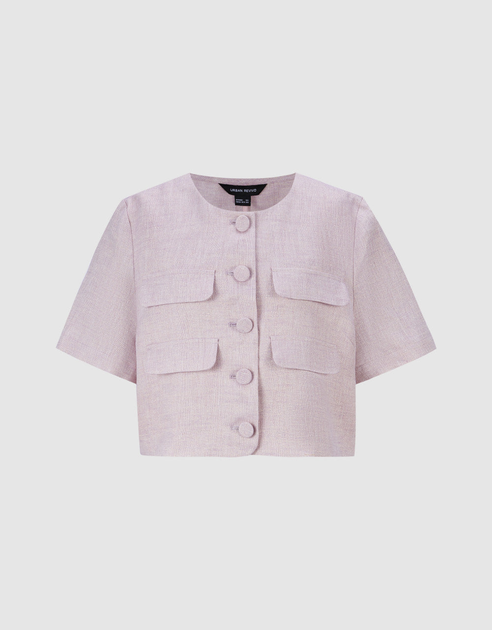 Short Sleeve Tweed Jacket