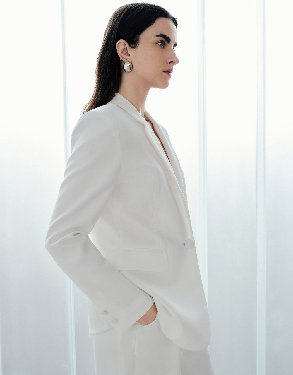 Notched Collar Blazer